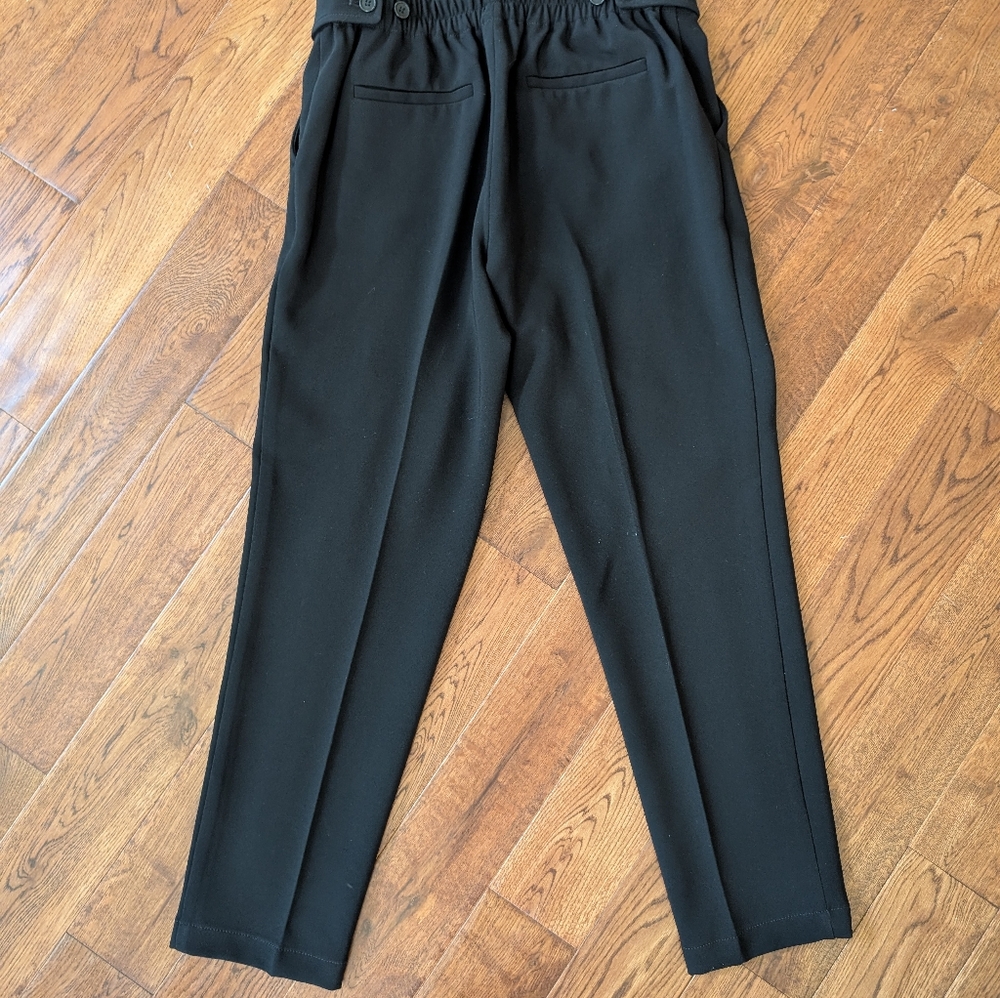 EUC Ladies Theory Black Slacks Pants Elastic Adjustable Waist Size 4 - Picture 6 of 6